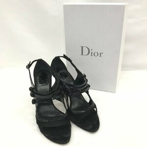 Dior ディオール エナメル サンダル 39 【CABA8027】