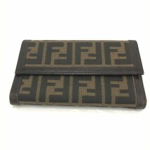 FENDI フェンディ ズッカ 二つ折り 長財布【CABB2044】_画像1