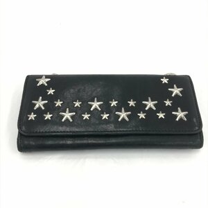 JIMMY CHOO ジミーチュウ スタッズ 二つ折り 長財布 6R707C 箱付き【CABB2025】