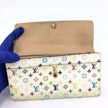 LOUIS VUITTON ルイヴィトン マルチカラー ポルトフォイユサラ M93744/TH0016 箱付き【CABC6044】_画像5