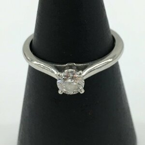 Tiffany&Co.　ティファニー　Pt950　ソリテール リング　0.36ct　32179C　総重量2.9g　9号【CABE4018】