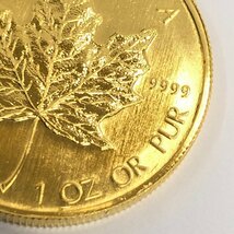 K24　金貨幣　カナダ　メイプルリーフ金貨　50ドル　重量31.1g【CBAB6008】_画像6