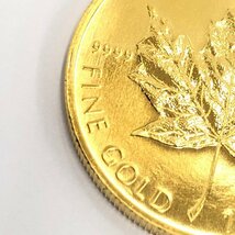 K24　金貨幣　カナダ　メイプルリーフ金貨　50ドル　重量31.1g【CBAB6008】_画像5