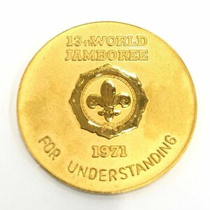 K24　純金メダル　第13回世界ジャンボリー　純金刻印　重量12.1g【CBAB4015】