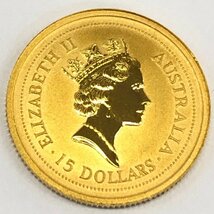 K24IG オーストラリア ナゲット カンガルー金貨 1/10oz 総重量：3.2ｇ【CABE0052】_画像1