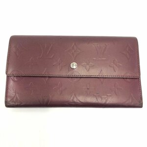 Louis Vuitton　ルイヴィトン　財布　モノグラムマット　ポルトトレゾールインターナショナル　M65106/TH0012【CBAC4011】