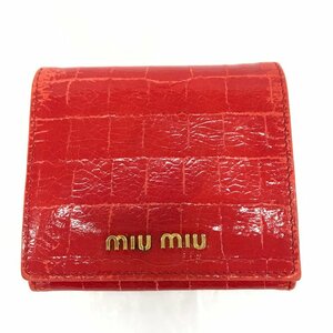 MIUMIU ミュウミュウ 財布 赤 レザー 5M1321【CBAG8030】