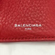 BALENCIAGA バレンシアガ ミニ財布 赤 レザー 【CBAG8026】_画像8