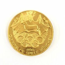 K24　純金メダル　ミュンヘンオリンピック記念メダル　純金・1000刻印　重量18.0g【CBAH6080】_画像2