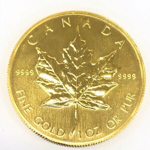 K24IG　カナダ　メイプルリーフ金貨　1oz　1984　総重量31.3g【CBAM0011】