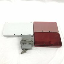 任天堂 NINTENDO 3DS 本体 CTR-001 レッド・ピンク/new NINTENDO 3DS LL 本体　パールホワイト 計3点 おまとめ 初期化済【CBAH4036】_画像1