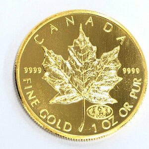 K24IG　カナダ　メイプルリーフ金貨　1oz　2000　総重量31.1g【CBAG6060】