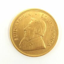 K22　南アフリカ共和国　クルーガーランド金貨　1oz　1980　総重量33.9g【CBAG6086】_画像2
