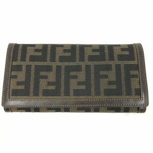 FENDI フェンディ 長財布 ズッカ柄 箱付き 2309-30851/088【CBAO3019】