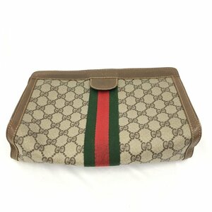 GUCCI グッチ セカンドバッグ GG ベージュ系 シェリーライン 89 01 002【CBAN5023】