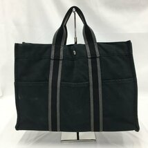 HERMES エルメス トートバッグ 黒 フールトゥ【CBAQ6026】_画像1