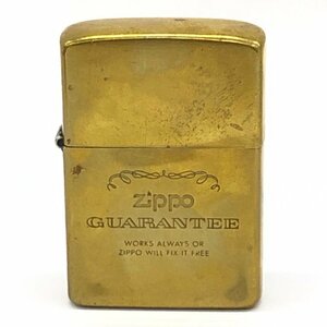 ZIPPO　ジッポー　オイルライター　GUARANTEE　1932 1984　ゴールドカラー【CBAQ0008】