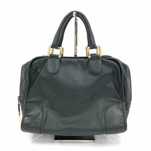 LOEWE ロエベ ハンドバッグ 黒 レザー 【CBAR3042】