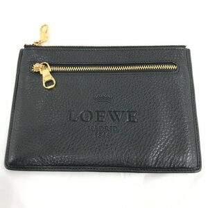 LOEWE ロエベ コインケース 黒 レザー 箱付き【CBAS6026】