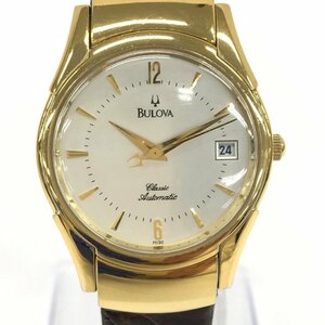 BULOVA ブローバ 腕時計 SS/革 クラシック BVC306 49521 自動巻き 【CBAS7079】