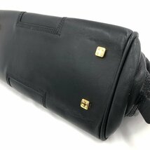 LOEWE ロエベ ボストンバッグ 黒 レザー アナグラム【CBAV3025】_画像5