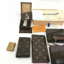 Dunhill/S.T.Dupont/CELINE/LOUIS VUITTON ライター 扇子 シガレットケース スマホケース おまとめ【CBAV5068】_画像2