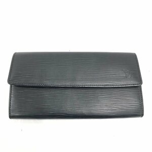 LOUIS VUITTON ルイヴィトン 長財布 エピ 黒 ポルトフォイユサラ M63742/CA4111【CBAW3036】