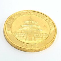 K24　金貨幣　中国　パンダ金貨　100元　重量31.1g【CBAH6043】_画像3