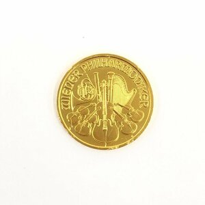 K24　金貨幣　オーストリア　フィルハーモニー金貨　10ユーロ　重量3.1g【CBAZ6083】