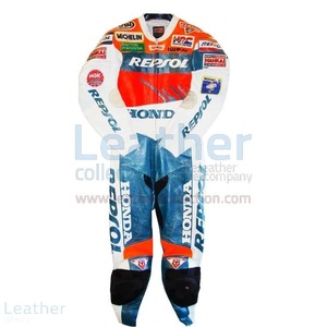  abroad postage included high quality Michael *du- handle REPSOL HONDA GP 1997 racing leather suit size all sorts original leather replica 