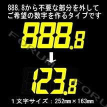 【支払総額表示対応】 プライスボード 3枚セット AS-18-3S / 中古車 自動車 販売用 デジタル式数字 デザイン_画像4