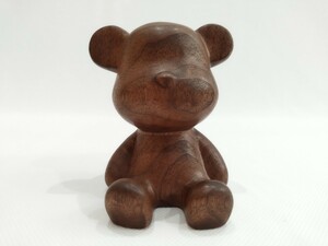 original B@BY BE@R WOOD 木 フィギュア ウォールナット 10cm