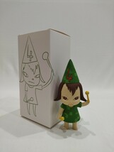 【模写】奈良美智 Yoshitomo Nara No.4 木 フィギュア Hand Painted acrylic on wood 15CM_画像1