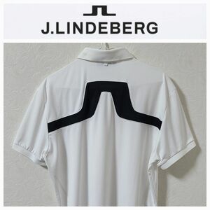 J.LINDEBERG ジェイリンドバーグ バックブリッジ 半袖ポロシャツ レギュラーフィット Lサイズ