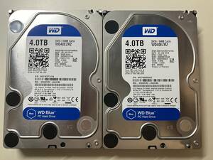 Western Digital ウエスタンデジタル WD40EZRZ 4TB HDD 2台セット