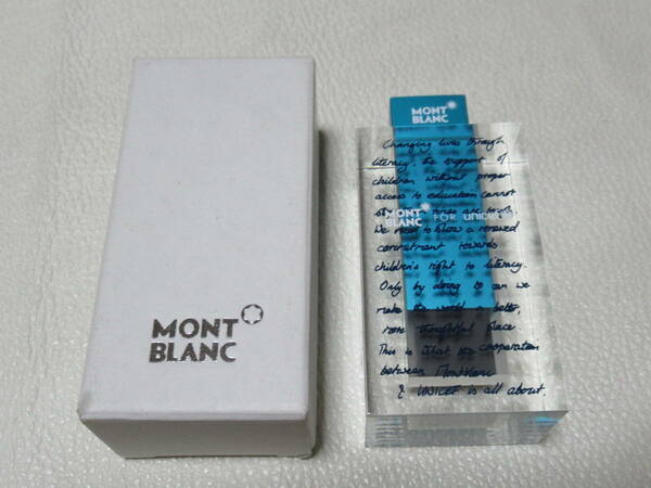 ■非売品(ノベルティ) 未使用 2009年 共箱付！モンブラン(MONTBLANC) ユニセフ『Signature for Good』1GB USBメモリ