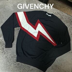 ジバンシー GIVENCHY ニット ウール 薄手 雷 長袖