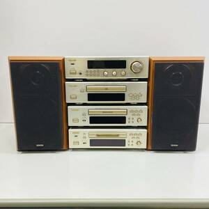 【240216-30】オーディオ機器　システムコンポ　DENON DRA-F100/DMD-F100/DRR-F100/DCD-F100/SC-F100 ペア　デノン