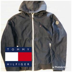 ビッグサイズ　トミーヒルフィガー　TOMMY HILFIGER XL ソフトシエル　中綿ジャケット　中綿パーカー　ネイビー