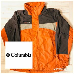コロンビア　Columbia crossterra M スリートーン　ナイロン　マウンテンジャケット　オレンジ×チャコール×グレー