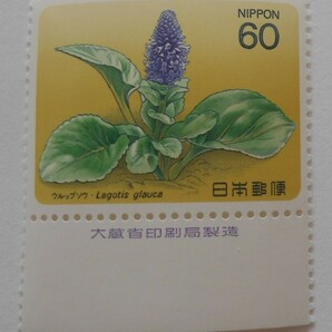 銘版付き高山植物1集 ウルップソウ 未使用60円切手・の画像1