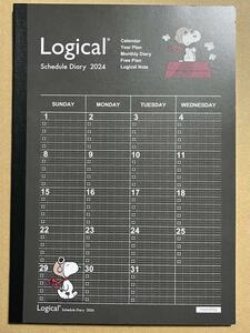 ★送料無料★ LOGICAL A5スケジュール手帳 monthly スヌーピー 2024