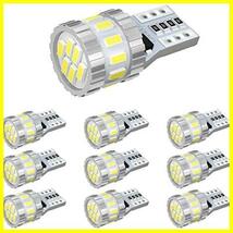 ★T1010個★ BORDAN T10 LED ホワイト 爆光 キャンセラー内蔵 ポジションランプ ナンバー灯 ルームランプ 高耐久 無極性 3014LED素子6000K_画像1