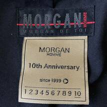 1円 MORGAN HOMME レザージャケット モルガンオム　シングルライダース 本革 ジャケット　ブラック　黒　革ジャン　Mサイズ_画像8