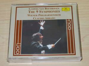◆独グラモフォン：ベートーヴェン 交響曲全集 クラウディオ・アバド指揮 ウィーンフィル CD5枚組 輸入盤　プラケース破損品