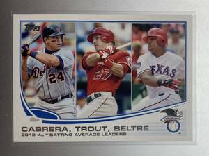 大人気！ Mike Trout Miguel Cabrera Adrian Beltre 2013 topps ベースカード ロサンゼルス・エンゼルス デトロイト・タイガース 