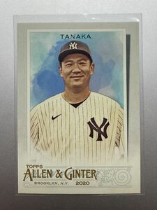 大人気！ 田中将大 2020 Topps Allen&Ginter ベースカード ニューヨーク・ヤンキース 東北楽天ゴールデンイーグルス