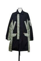 sacai 23SS/Military Coat MA-1 スプリングコート ドッキングコート【Size3】SCM-052サカイ パーカー ベスト_画像1