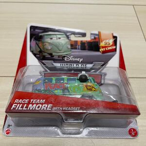 マテル カーズ ミニカー フィルモア FILLMORE ディズニー キャラクターカー MATTEL CARS レースチーム RACE TEAM ウィズ ヘッドセット