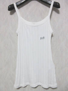 D &amp; G Camisole Logo White S 4392